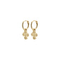 DAGMAR recycled huggie hoop earrings gold-plated