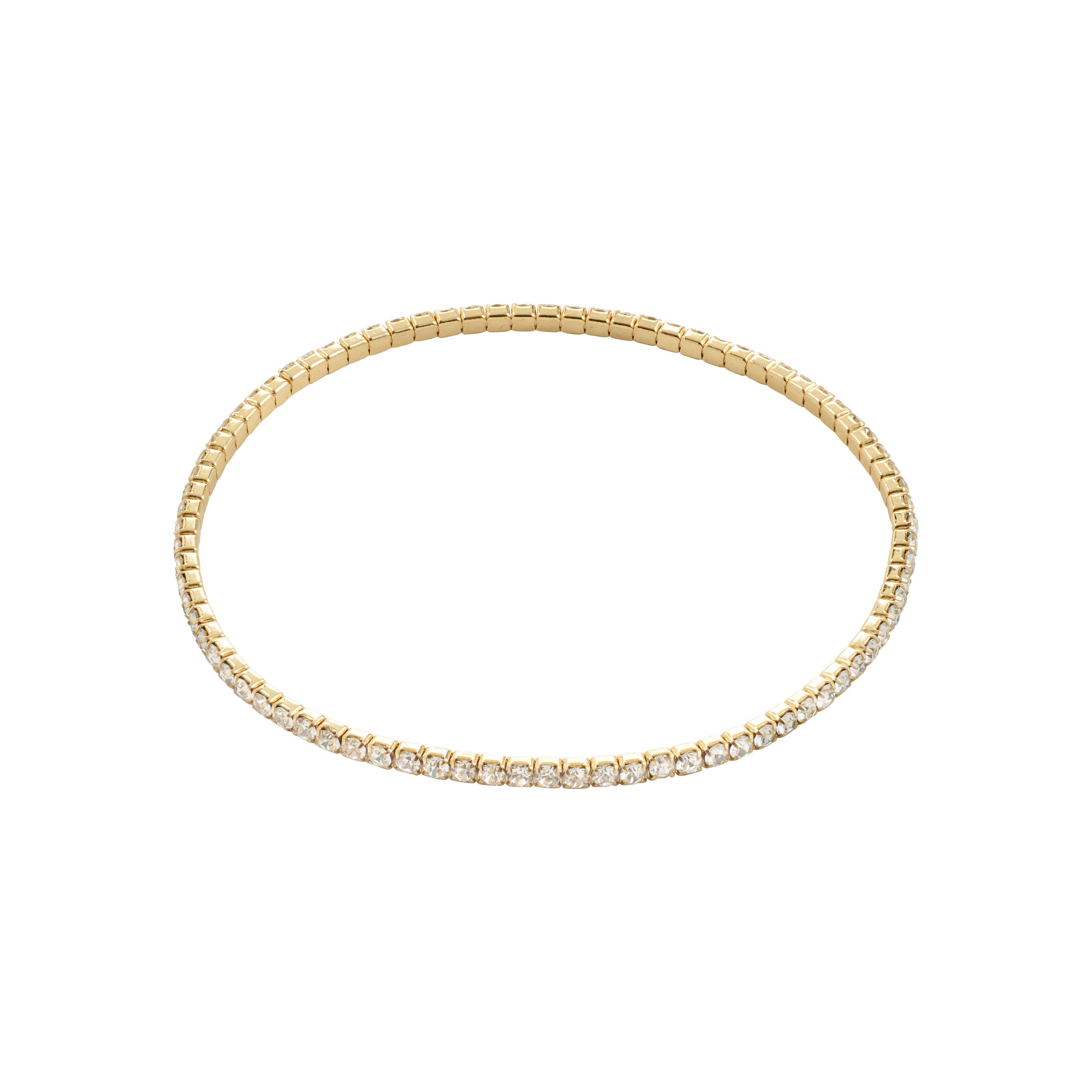 ARASH crystal bracelet gold-plated with sparkling Preciosa crystals on durable elastic, perfect for stacking and enhancing your chic, everyday style.
