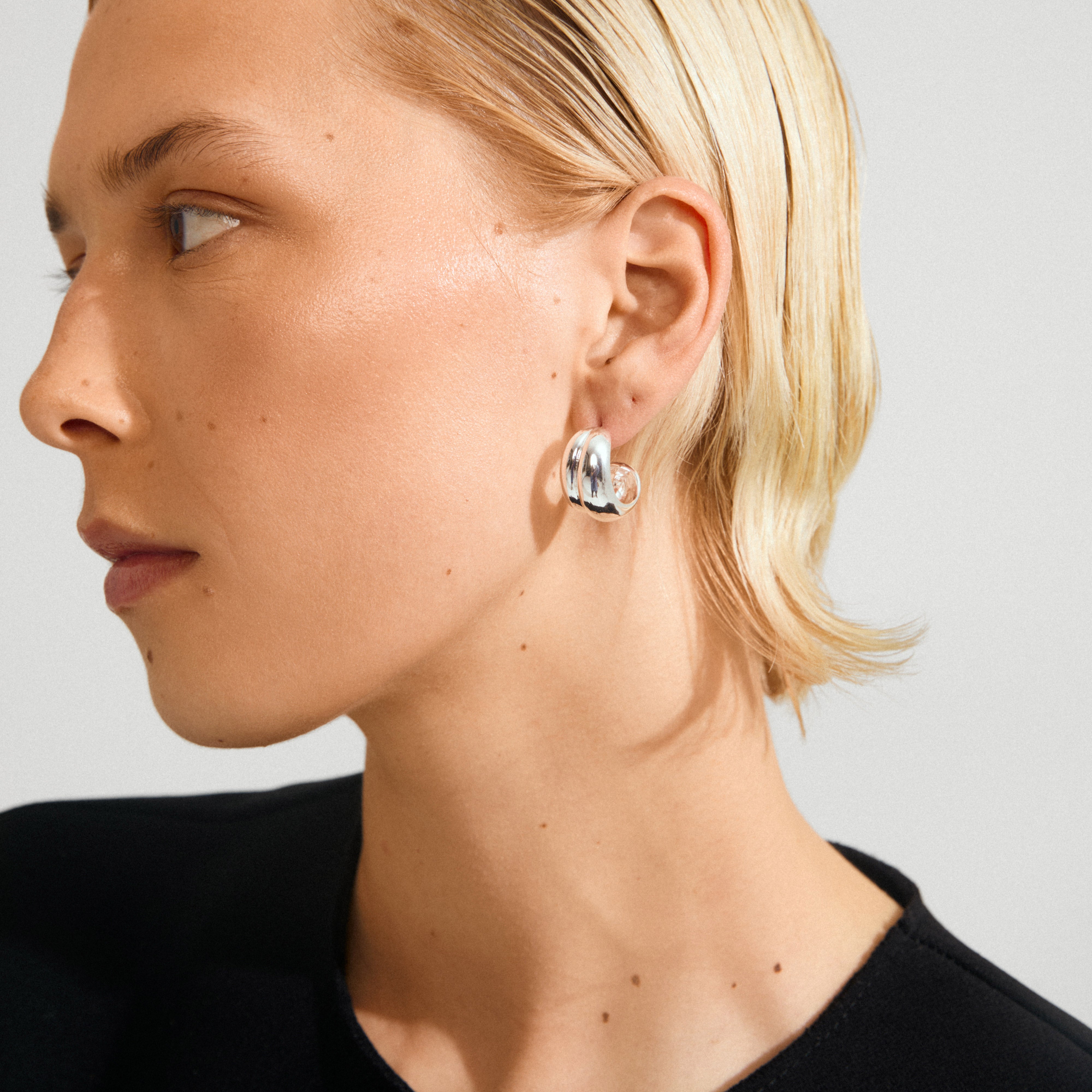MIKO earrings silver-plated