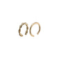 MARINA cuff earrings gold-plated
