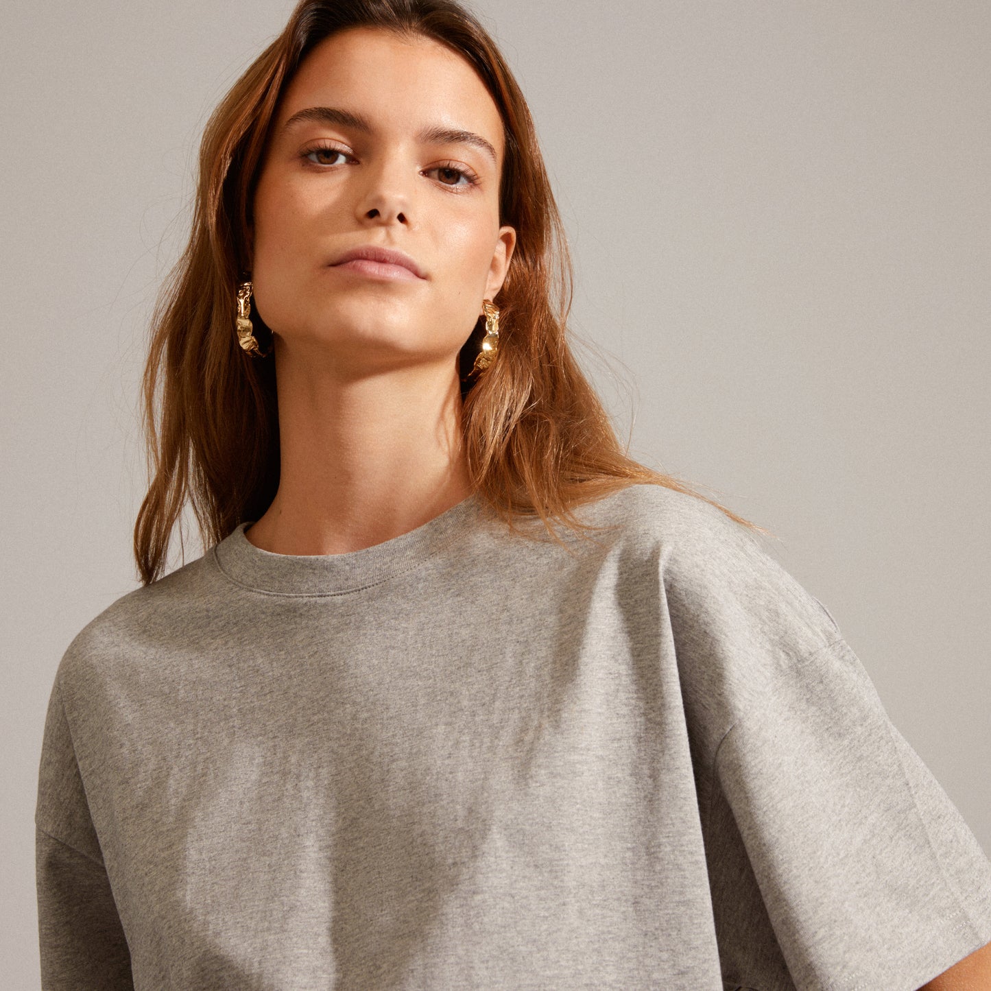 JULITA recycled semi-hoop earrings gold-plated