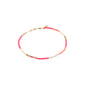 ALISON armband pink, guldpläterad