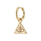 SIBYLLA recycled single earring gold-plated