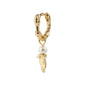 VASILKI recycled single earring gold-plated