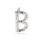 CHARM big B pendant, silver-plated