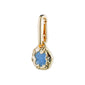 CHARM recycled natural pendant, blue/gold-plated