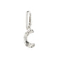 CHARM recycled pendant C, silver-plated