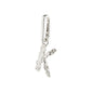 CHARM recycled pendant K, silver-plated