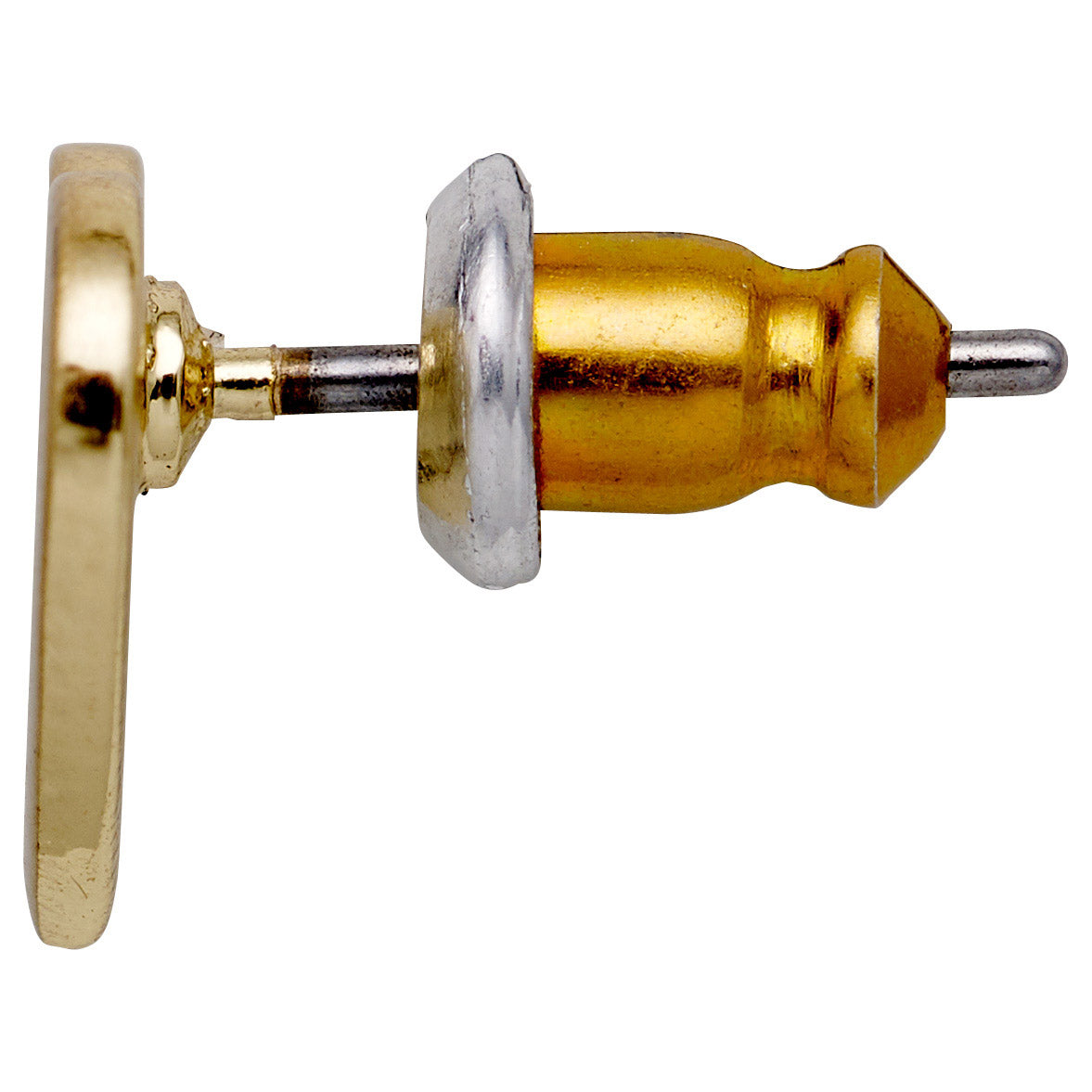 VIVI heart earrings, gold-plated, sleek and minimalist, perfect for everyday wear.