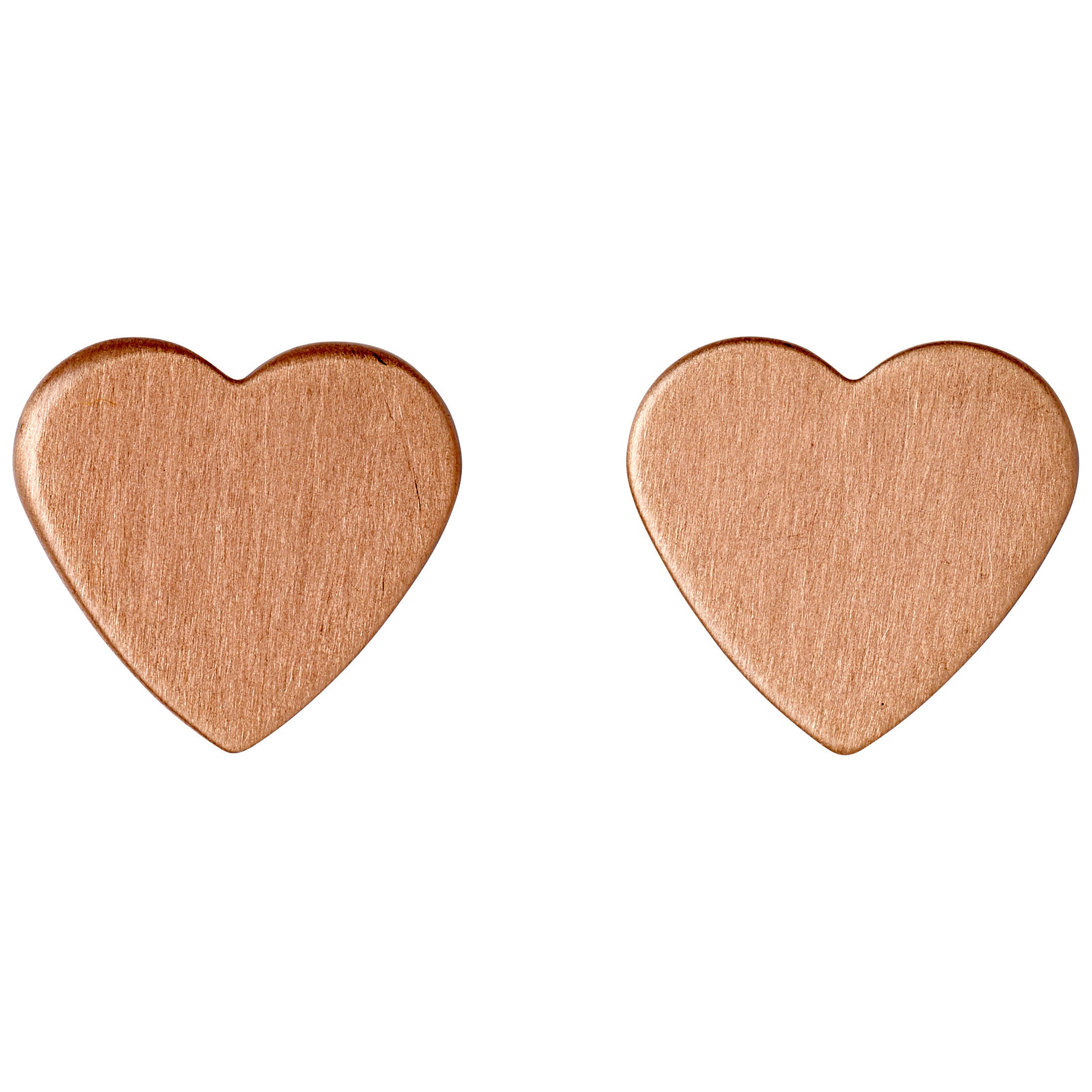 VIVI heart earrings, rose gold-plated, minimalist and dainty, designed for everyday wear. Perfect blend of timeless elegance and modern style.