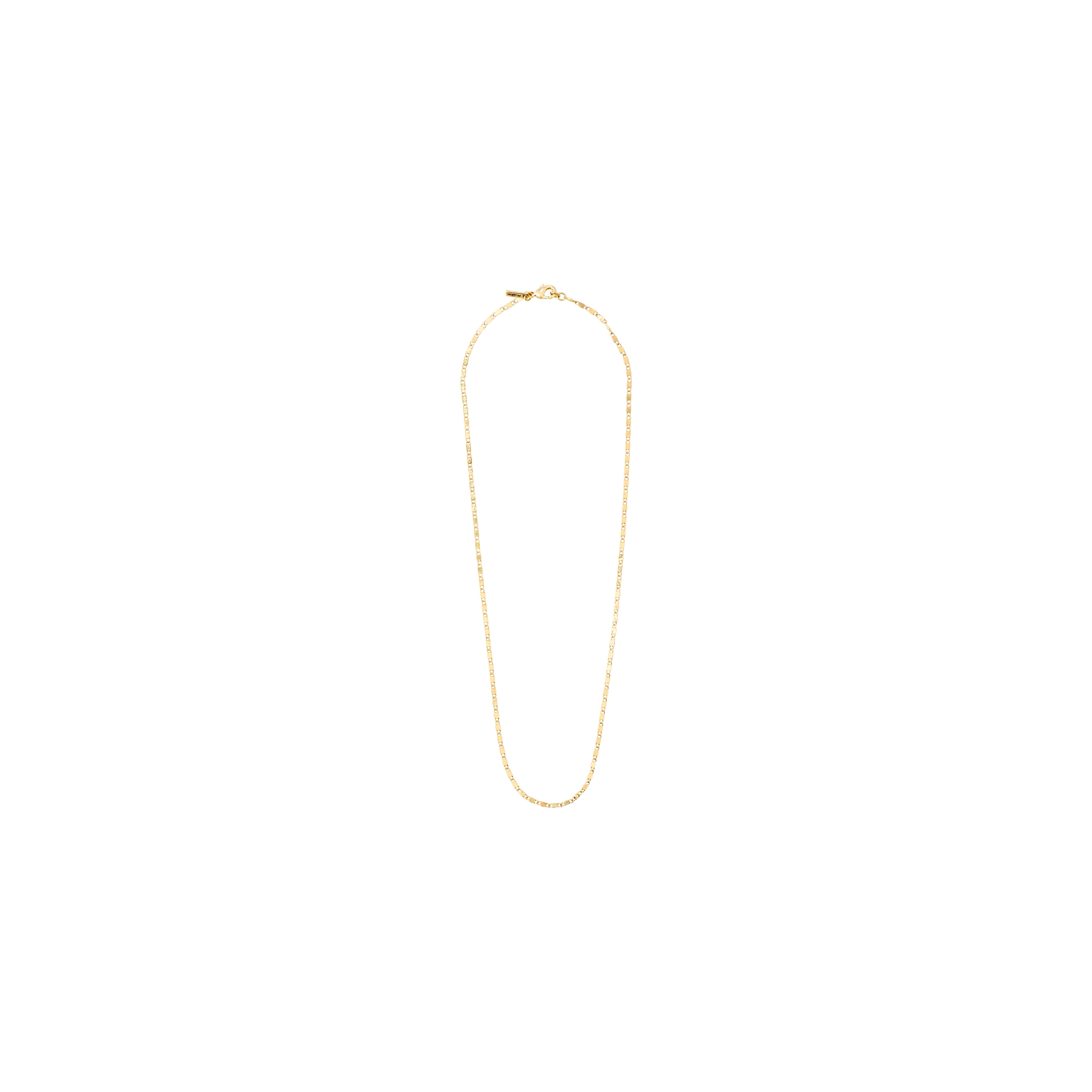 PARISA flat link chain necklace, gold-plated, with polished links creating a chic look, 40 cm long, ideal for layering with other Pilgrim pieces.
