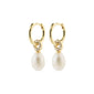 BAKER freshwater pearl earrings gold-plated
