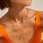 JOLENE recycled crystal & pearl necklace gold-plated