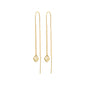 AFRODITTE recycled heart chain-earrings gold-plated