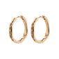EDURNE crystal hoop earrings rosegold-plated
