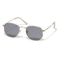 RYLAN angular metal sunglasses grey/gold