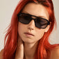 CASS recycelte Sonnenbrille im Retro-Stil schwarz
