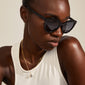 MARLENE recycled cat-eye sunglasses black