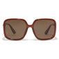 MILAN oversized retro sunglasses brown