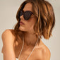 MARLENE recycelte Cat-Eye-Sonnenbrille braun
