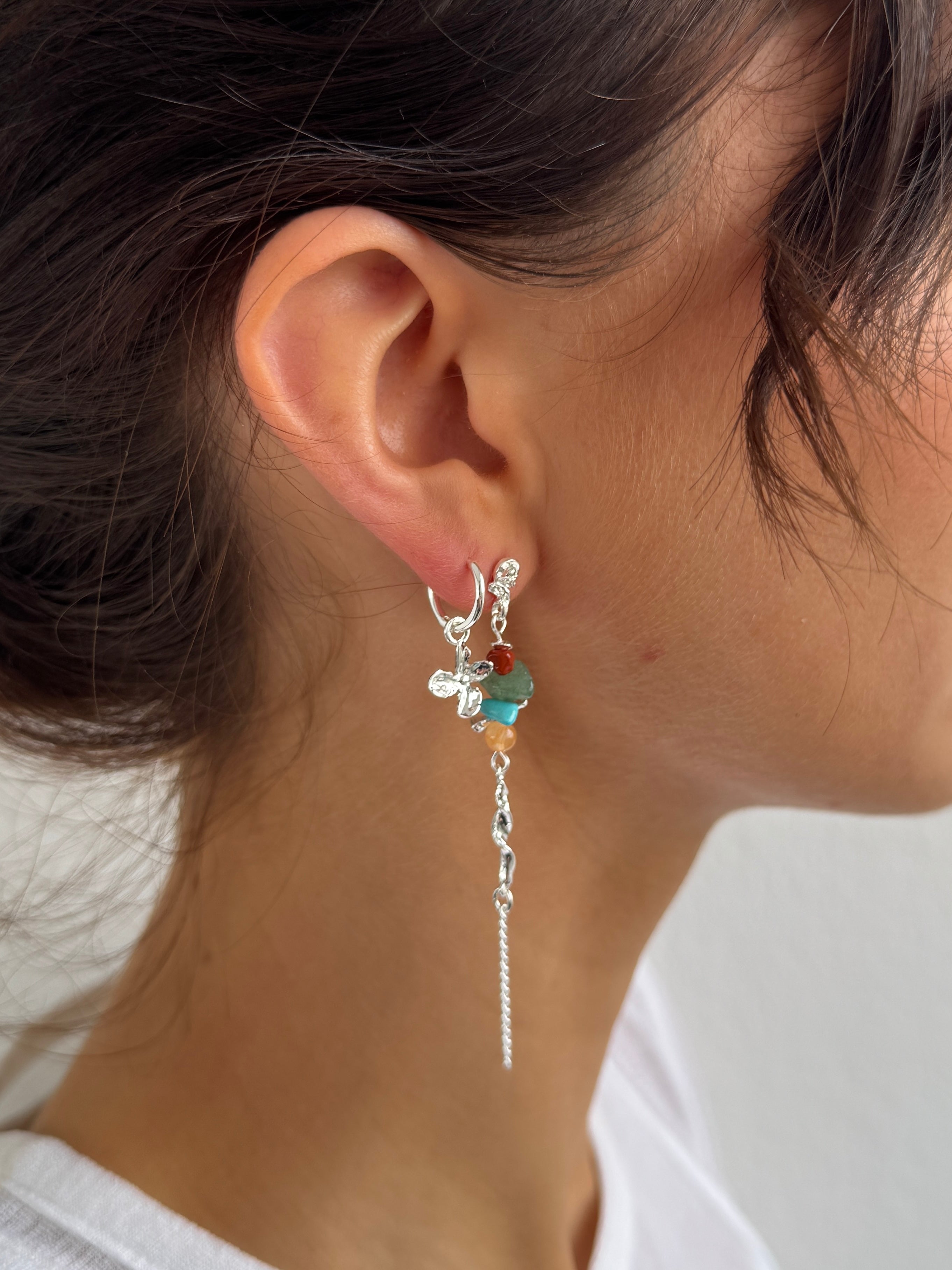 015 SINGLE EARRINGS Product on model