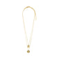 VALKYRIA coin necklace set features two gold-plated chains with serpent and raven pendants, inspired by Norse mythology, perfect for layering or individual wear.