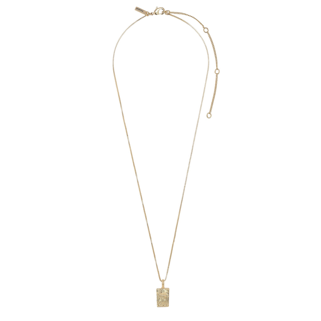 VALKYRIA coin necklace 2-in-1-set gold-plated, featuring a gold chain with serpent and raven pendants, inspired by Norse mythology.