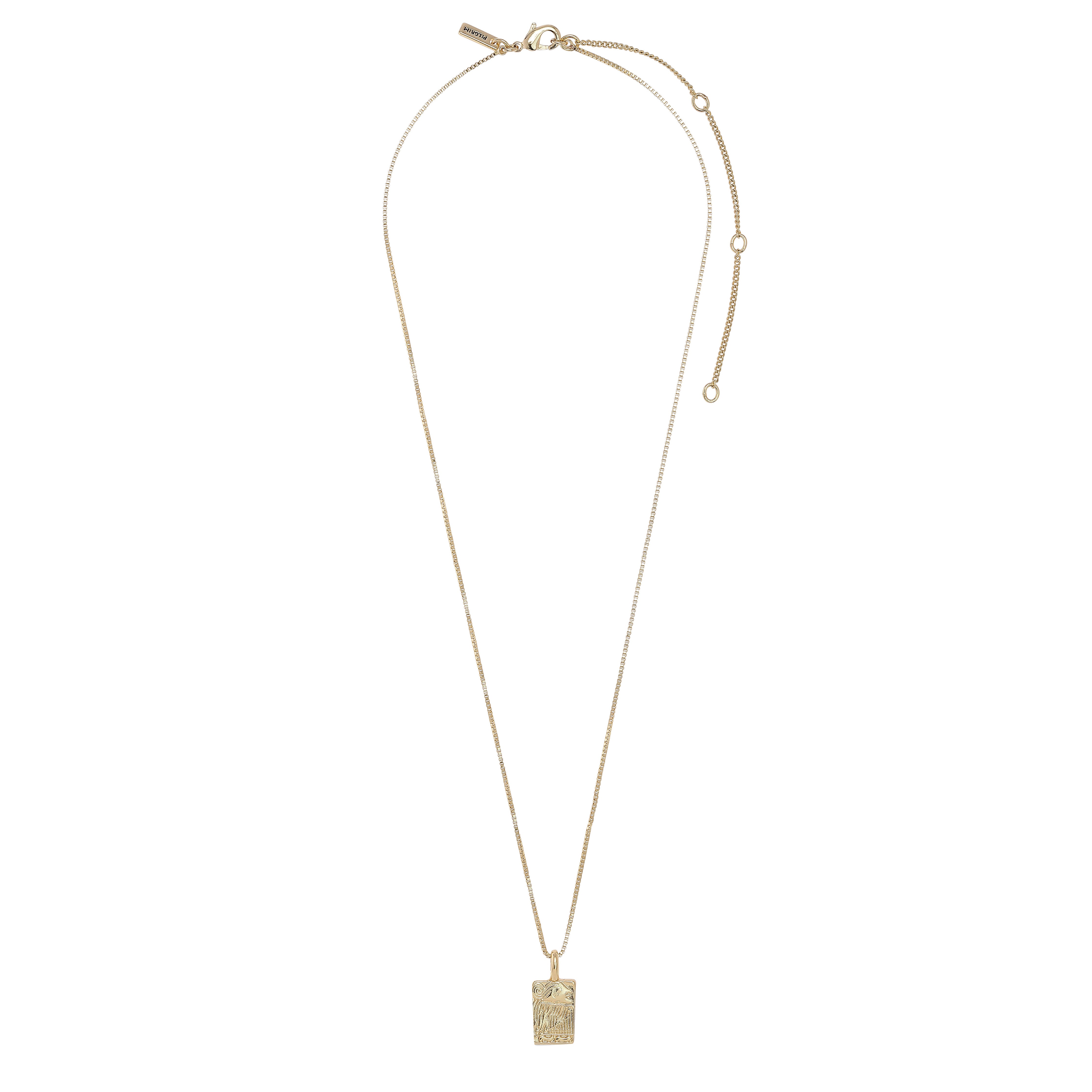 VALKYRIA coin necklace 2-in-1-set gold-plated, featuring a gold chain with serpent and raven pendants, inspired by Norse mythology.