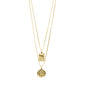 VALKYRIA coin necklace 2-in-1-set gold-plated features a serpent and raven pendant, inspired by Norse mythology, on 45 cm and 40 cm chains.