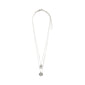 VALKYRIA coin necklace 2-in-1-set silver-plated features serpent and raven pendants inspired by Norse mythology, elegantly hanging on two silver-plated chains.