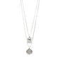VALKYRIA coin necklace 2-in-1-set silver-plated features two silver pendants with serpent and raven designs, inspired by Norse mythology, on 40 cm and 45 cm chains.