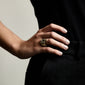 FEELINGS OF L.A. recycled crystal ring gold-plated