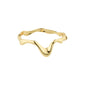 MOON recycled bangle gold-plated