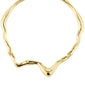 MOON recycled necklace gold-plated