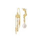 MOON recycled earrings gold-plated