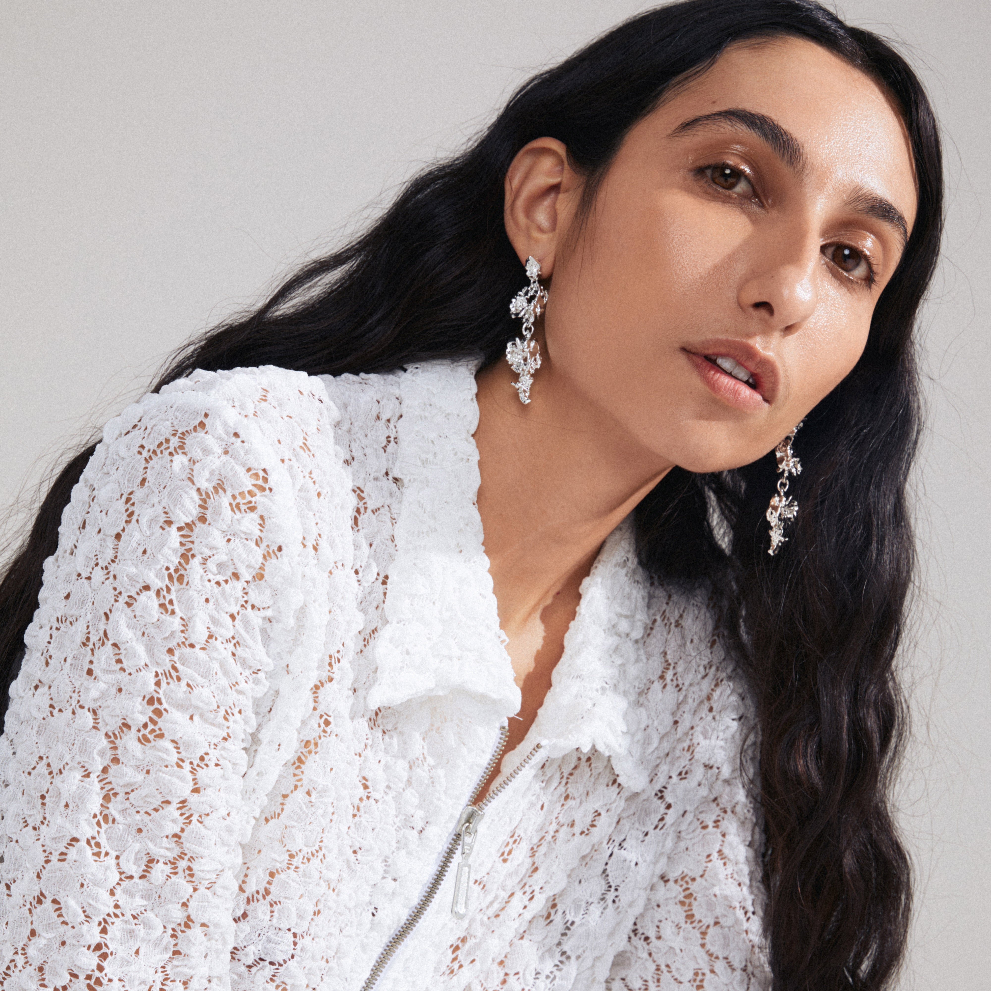 ACT earrings silver-plated – Pilgrim