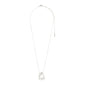 FREE necklace silver-plated by Pilgrim, featuring a fine curb chain with an abstract pendant, inspired by ocean waves and crafted from 99% recycled material.