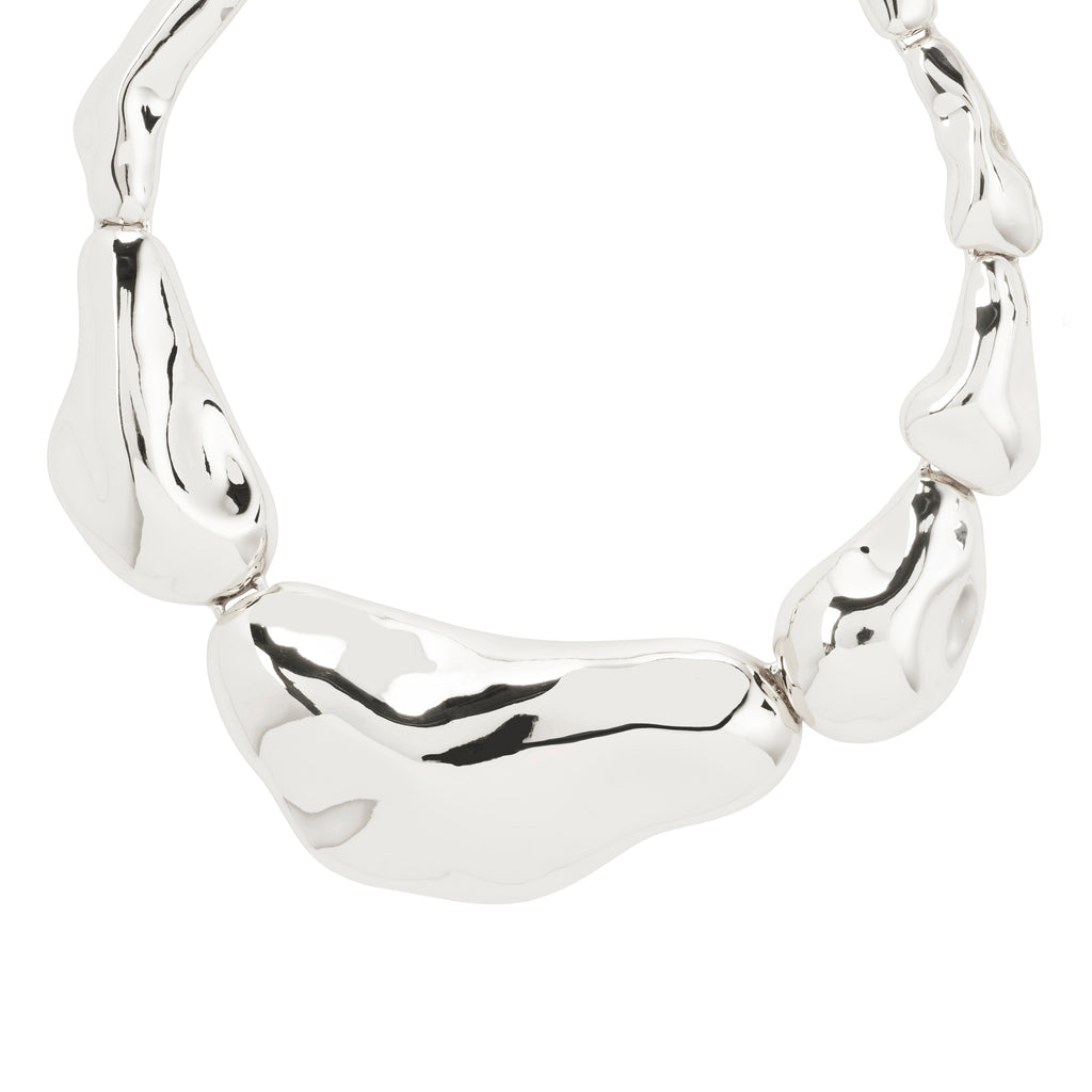 FREE statement necklace silver-plated