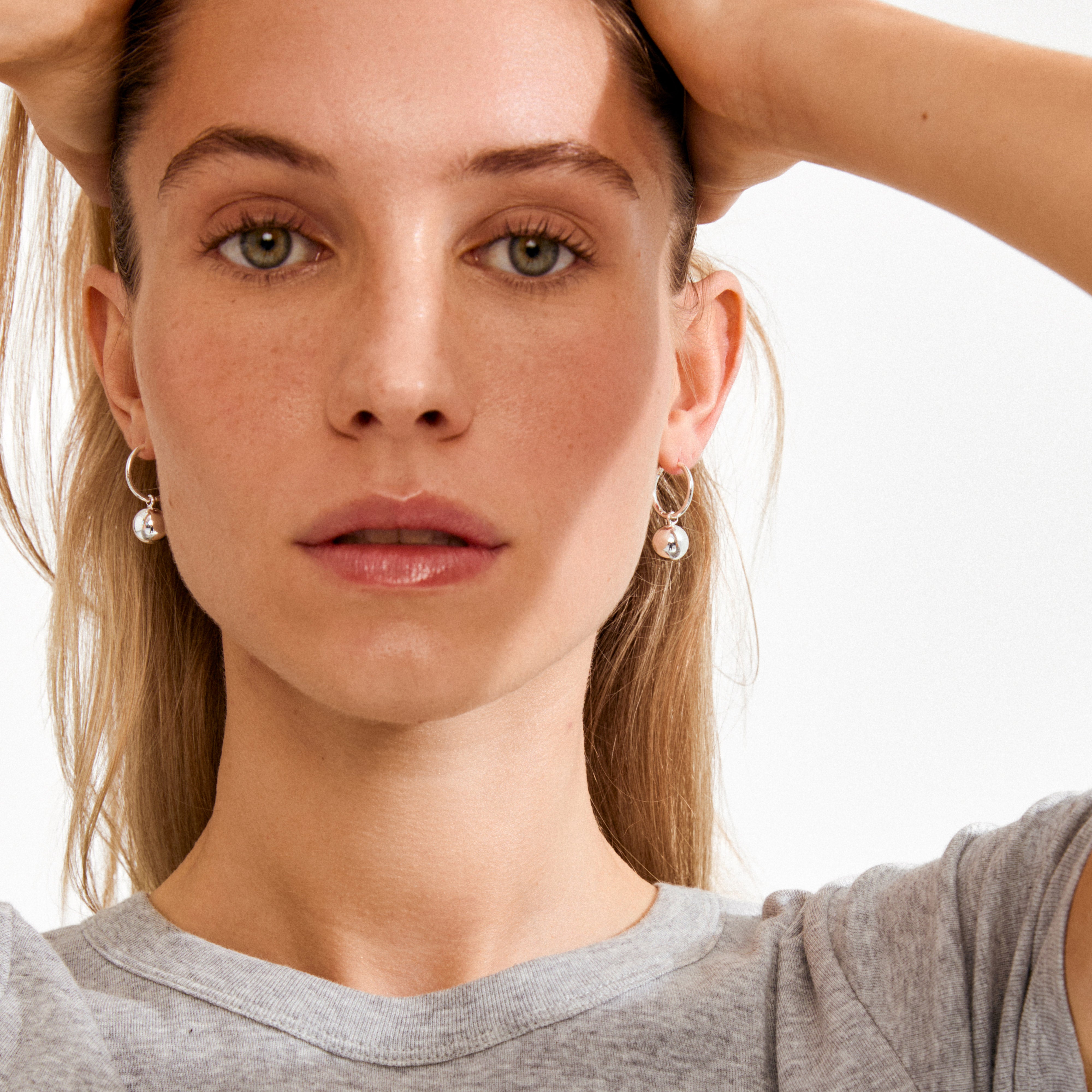 AIR hoop earrings silver-plated