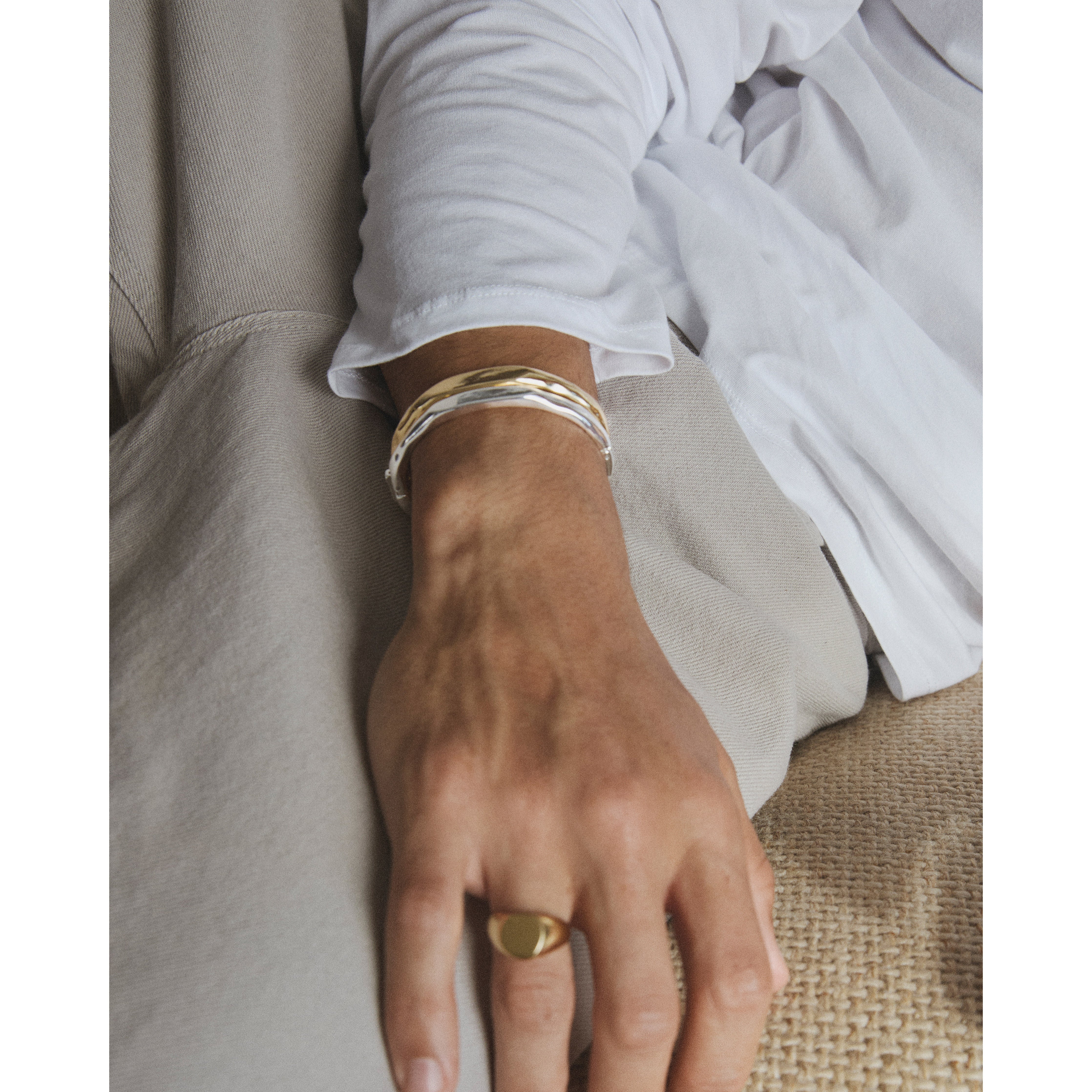 PRESENCE bracelet silver-plated