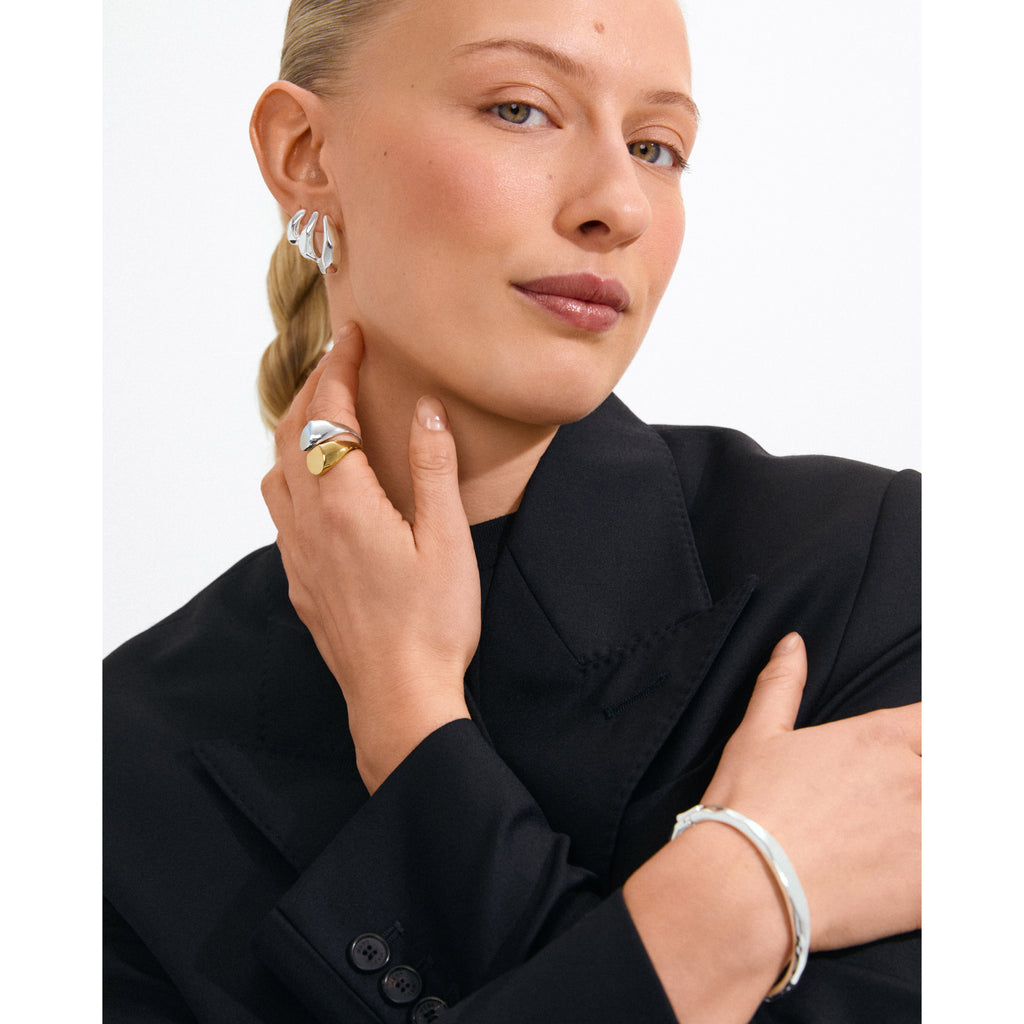 PRESENCE earrings silver-plated
