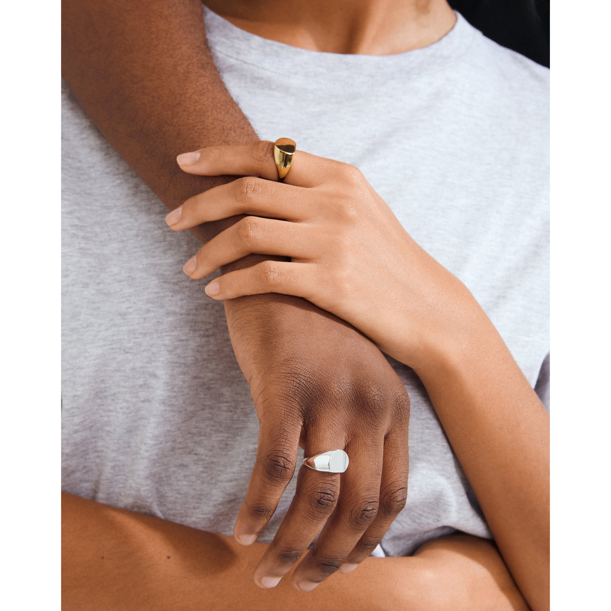 PRESENCE Ring versilbert
