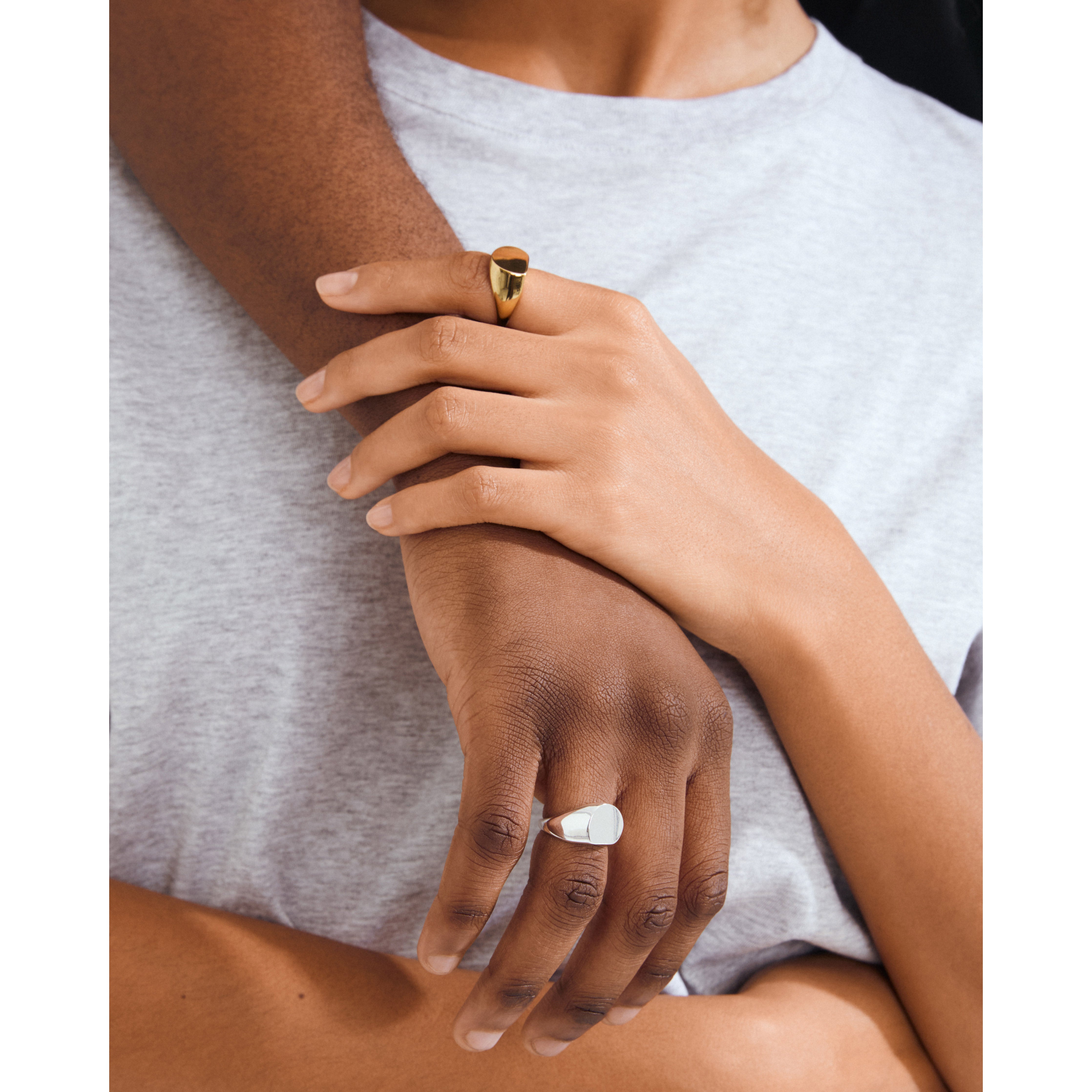 PRESENCE ring silver-plated