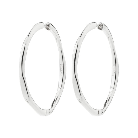 PRESENCE hoop earrings silver-plated