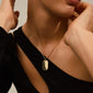 RESTORATION dog-tag pendant necklace gold-plated