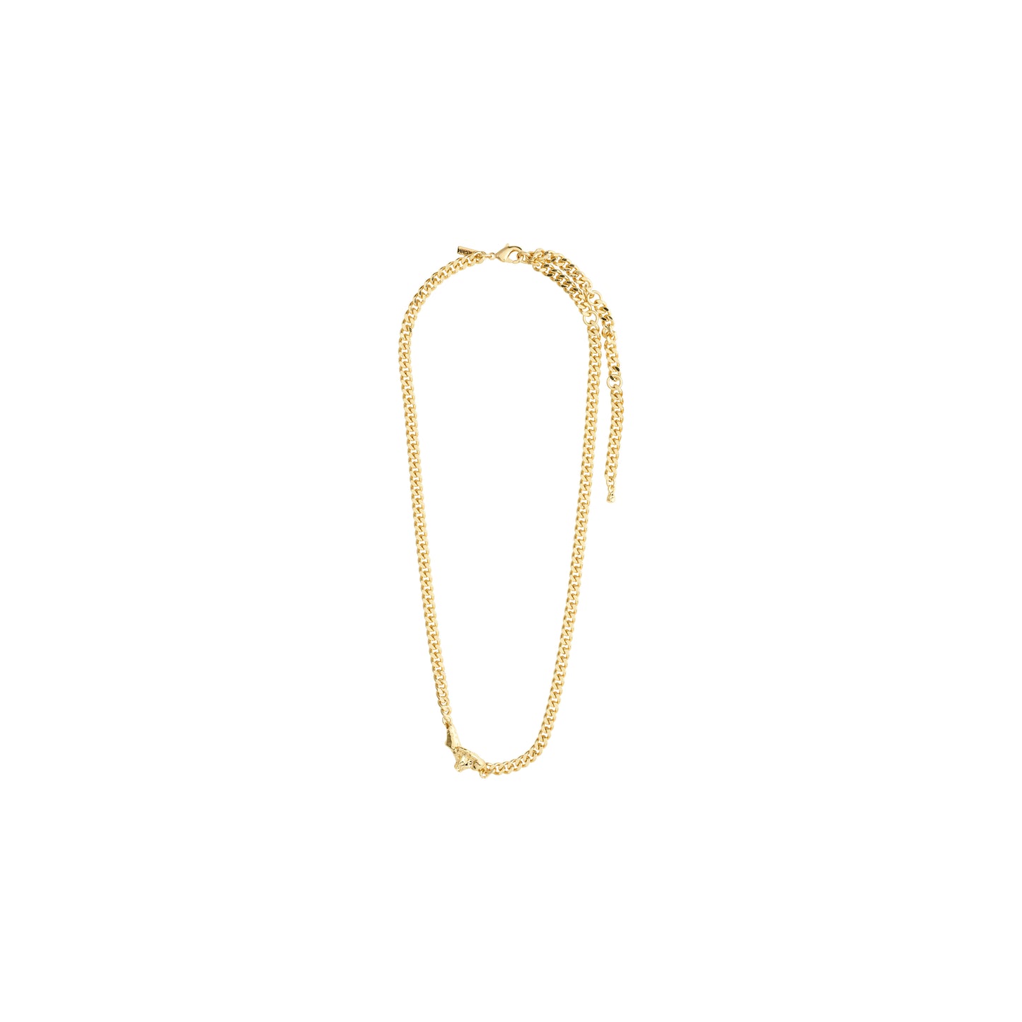 BREATHE recycled curb chain necklace gold-plated