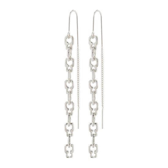 LIVE recycled chain earrings silver-plated