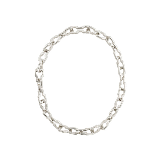 LIVE recycled keyhole-chain necklace silver-plated