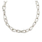 LIVE recycled keyhole-chain halskæde sølvbelagt