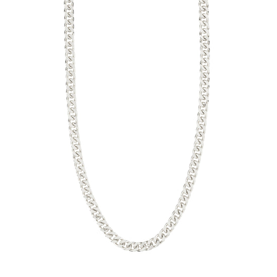 HEAT recycled chain necklace silver-plated